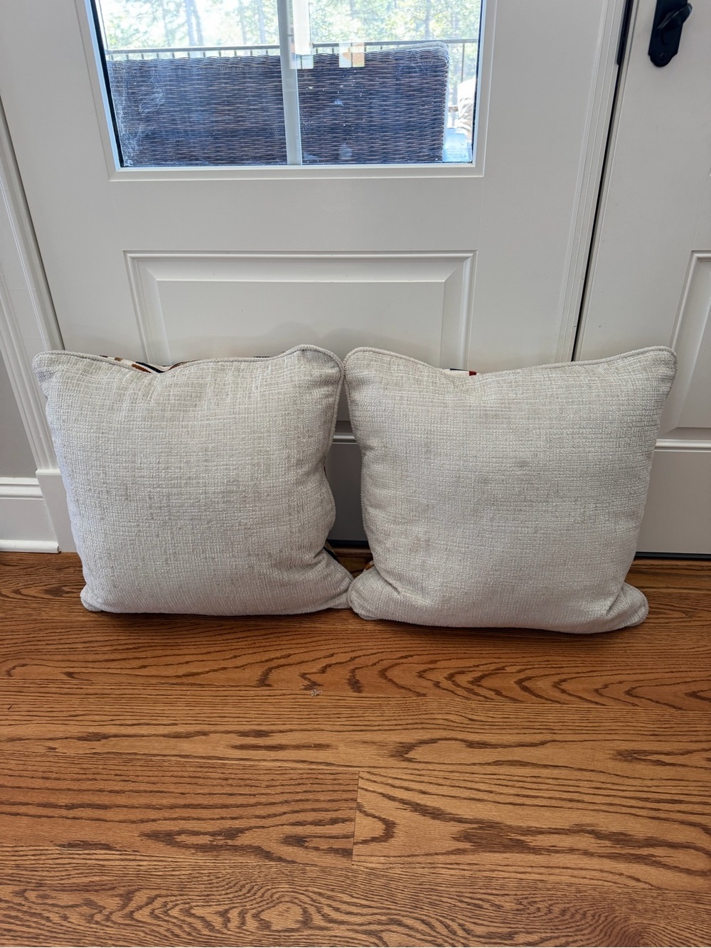 (2) Geometric Pattern Throw Pillows - Multi-Color - Picture 3 of 5